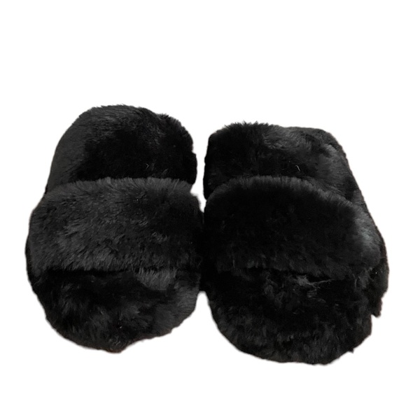 Jellypop double strap faux fur slippers - Picture 4 of 6